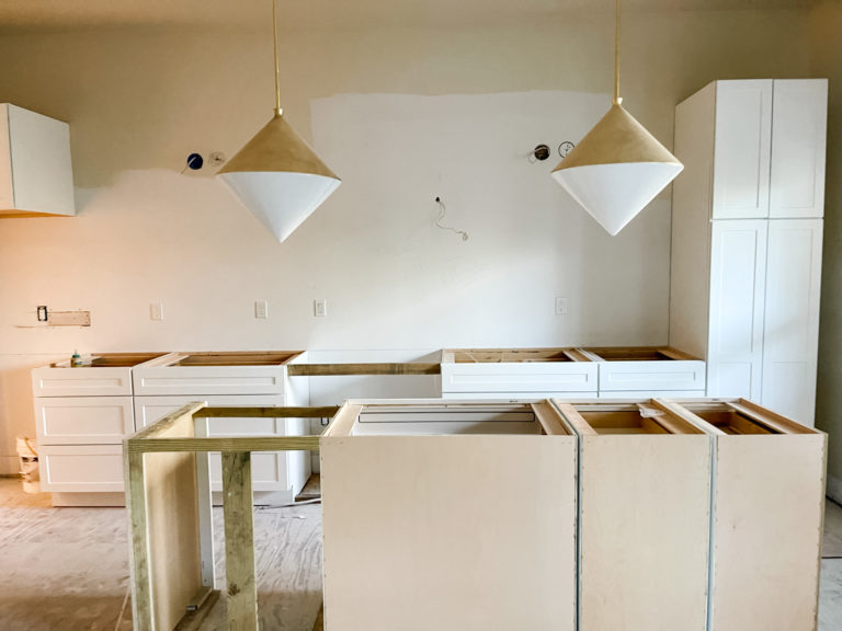 New kitchen construction by Jade Interior Design